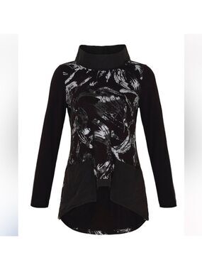 DOLCEZZA: Brush Strokes Pocket Flared Tunic NWT